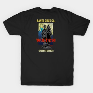 Surfing Santa Cruz California, Surf-fisher T-Shirt